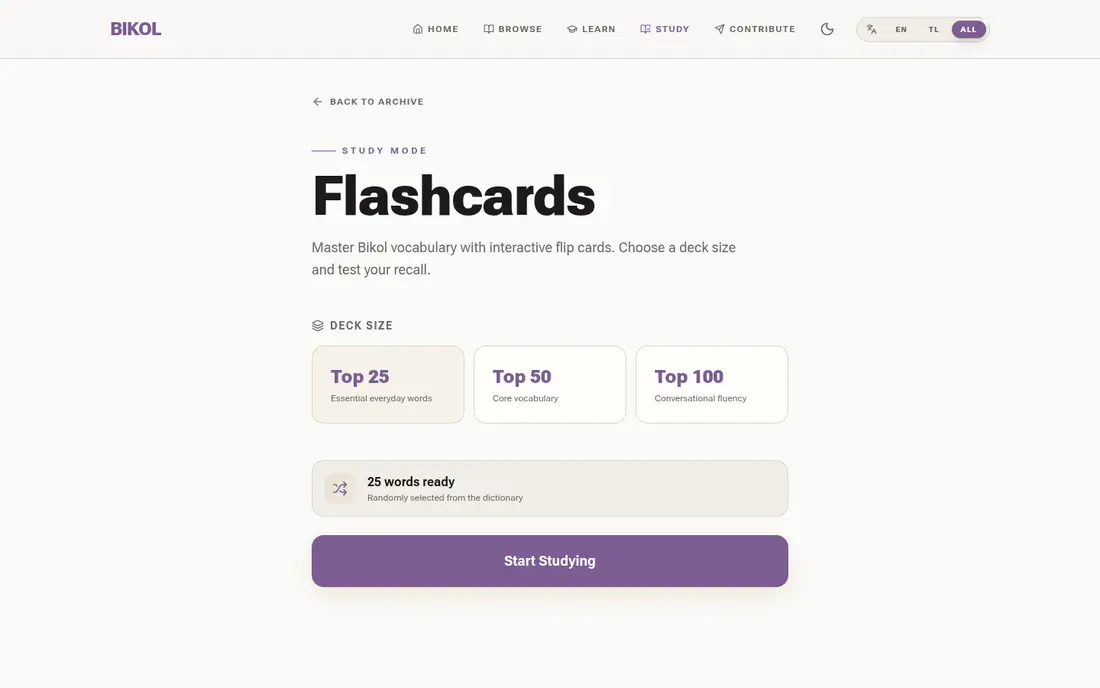 Bikol Dictionary · flashcards